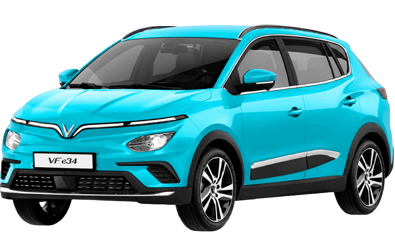 VinFast VFe34 Cyan